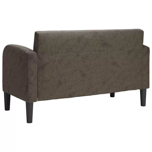 Sötétszürke műbőr Loveseat kanapé 110 cm