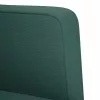 Sötétzöld szövet kanapészék karfás szék 53 cm