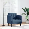 Kék szövet kanapészék karfás szék 53 cm
