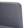 Sötétszürke bársony kanapészék karfás szék 53 cm