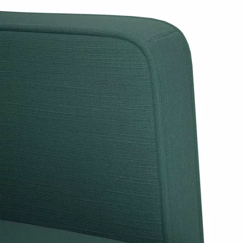 Sötétzöld szövet loveseat kanapé 111 cm