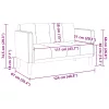 Sötétzöld szövet loveseat kanapé 111 cm