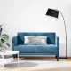 Kék bársony loveseat kanapé 111 cm