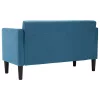 Kék bársony loveseat kanapé 111 cm