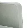 Világosszürke bársony loveseat kanapé 111 cm