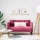 Bordó bársony loveseat kanapé 111 cm