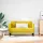 Sárga bársony loveseat kanapé 111 cm