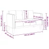 Sárga bársony loveseat kanapé 111 cm