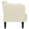 Krém bársony loveseat kanapé 111 cm