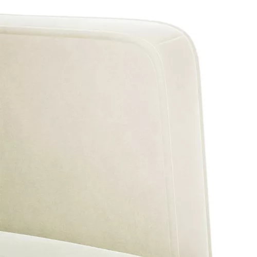 Krém bársony loveseat kanapé 111 cm