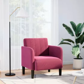Bordó bársony kanapészék karfával 54 cm