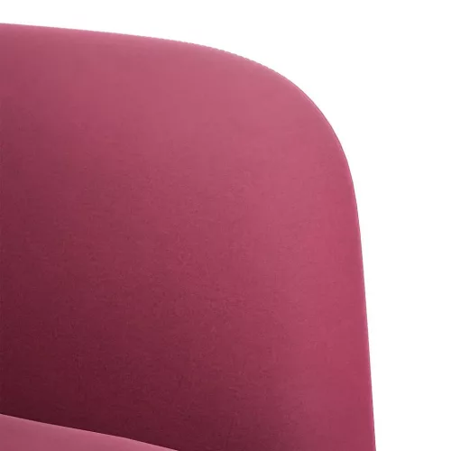 Bordó bársony kanapészék karfával 54 cm