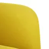 Sárga bársony kanapészék karfás szék 54 cm