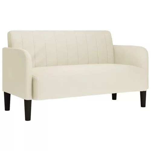 Krém bársony loveseat kanapé 109 cm