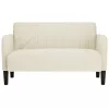 Krém bársony loveseat kanapé 109 cm