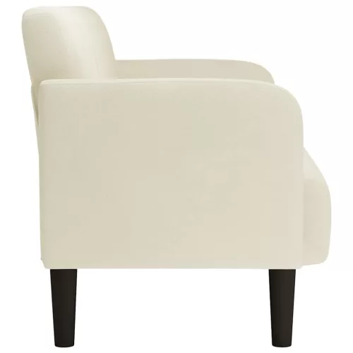 Krém bársony loveseat kanapé 109 cm