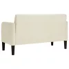 Krém bársony loveseat kanapé 109 cm
