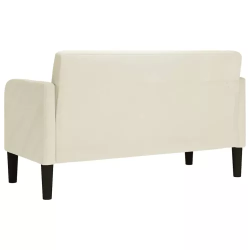 Krém bársony loveseat kanapé 109 cm