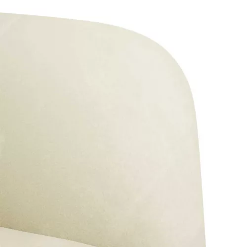 Krém bársony loveseat kanapé 109 cm