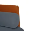 Sötétszürke bársony loveseat kanapé párnákkal 110 cm