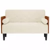 Vászonból loveseat kanapé párnákkal 110 cm