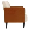 Vászonból loveseat kanapé párnákkal 110 cm