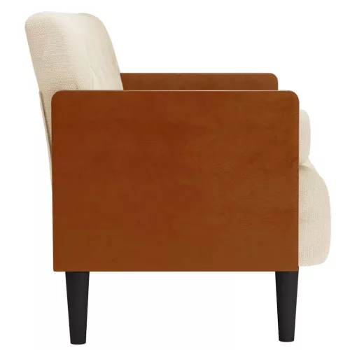 Vászonból loveseat kanapé párnákkal 110 cm