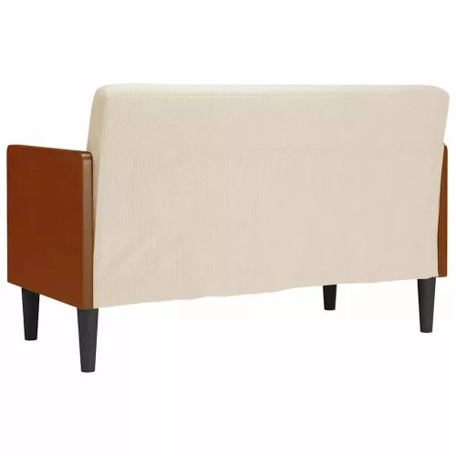 Vászonból loveseat kanapé párnákkal 110 cm