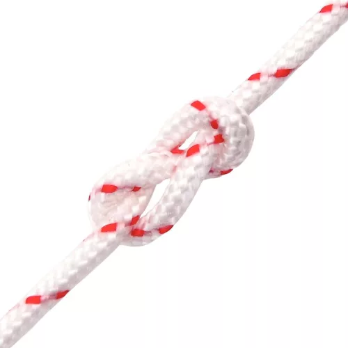 Húzó indítózsinór fehér és piros Ø6 mm 10 m Nylon
