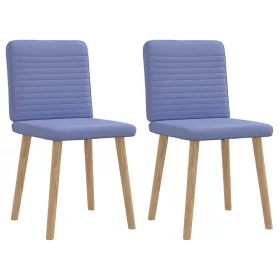 Étkezőszékek 2 db Jeans kék szövet