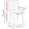 2 db krémszínű bársony étkezőszék