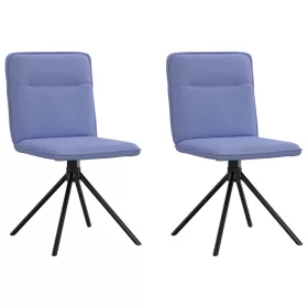 Étkezőszékek 2 db Jeans kék szövet