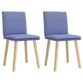 Étkezőszékek 2 db Jeans kék szövet