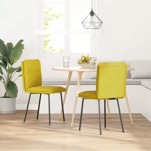 2 db sárga bársony étkezőszék