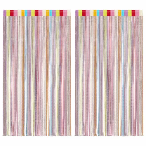 2 db többszínű zsinórfüggöny 100 x 250 cm