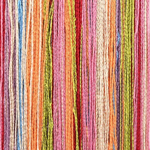2 db többszínű zsinórfüggöny 100 x 250 cm