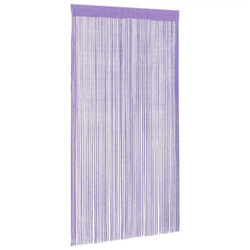 2 db lila zsinórfüggöny 100 x 250 cm