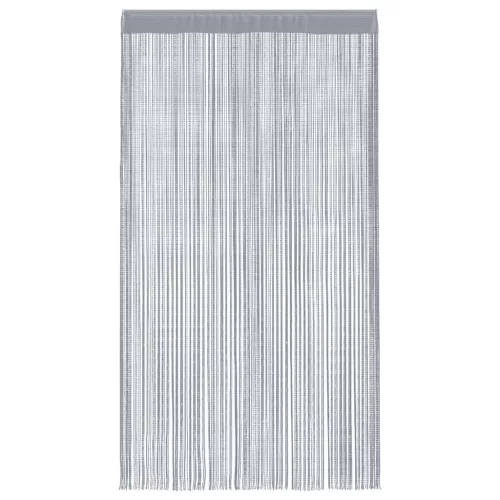 2 db világosszürke zsinórfüggöny 100 x 250 cm