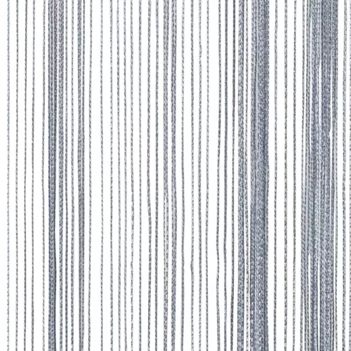 2 db világosszürke zsinórfüggöny 100 x 250 cm