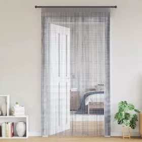 2 db világosszürke zsinórfüggöny 140 x 250 cm