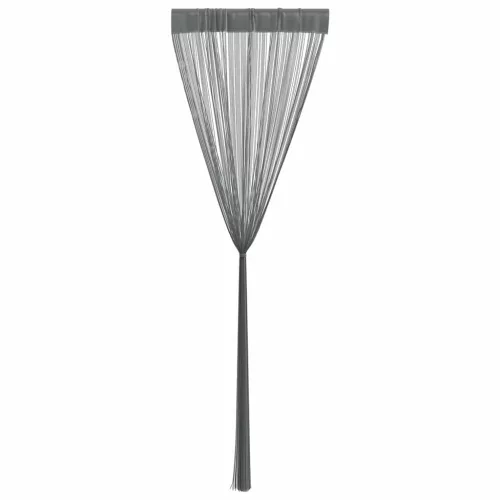 2 db antracit színű zsinóros függöny 100 x 250 cm