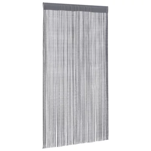 2 db antracit színű zsinóros függöny 140 x 250 cm