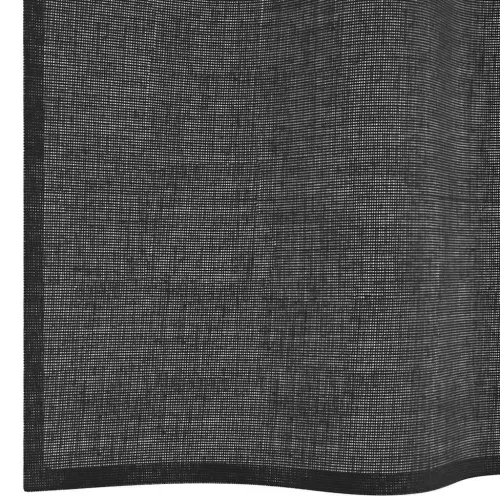 2 db fekete fátyolfüggönyök rojtokkal 140x225 cm