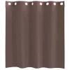 2 db barna fátyolfüggönyök rojtokkal 140x140 cm
