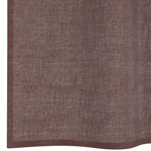 2 db barna fátyolfüggönyök rojtokkal 140x225 cm