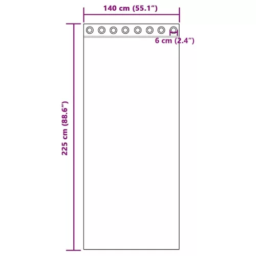 2 db barna fátyolfüggönyök rojtokkal 140x225 cm