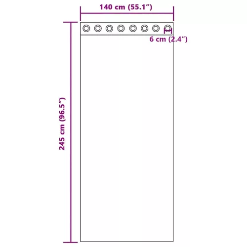 2 db barna fátyolfüggönyök rojtokkal 140x245 cm
