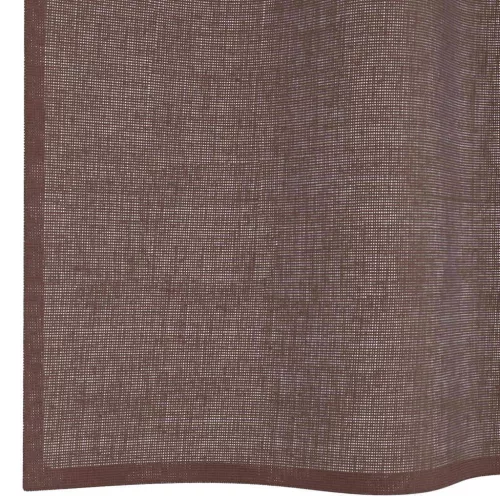2 db barna fátyolfüggönyök rojtokkal 140x260 cm