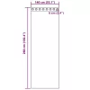 2 db barna fátyolfüggönyök rojtokkal 140x260 cm