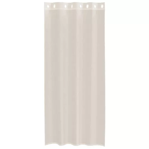 2 db krémszínű fátyolfüggönyök rojtokkal 140x245 cm